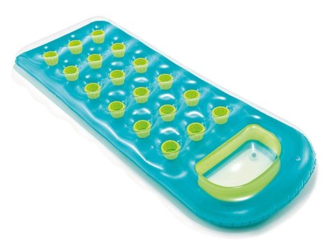 MATERAC PLAŻOWY Z OKIENKIEM 188 X 71 CM INTEX 59895 TURKUSOWY