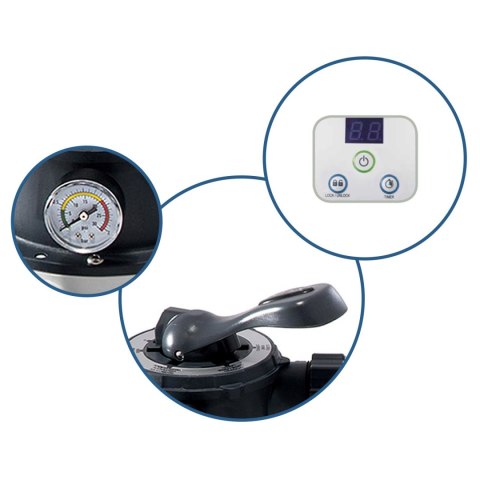 POMPA FILTRUJĄCA PIASKOWA 7900 L/H INTEX 26646 + PIASEK 25 KG