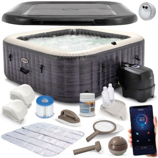 DMUCHANE SPA Z HYDROMASAŻEM 4 OSOBOWE INTEX 28450 + GENERATOR CHLORU