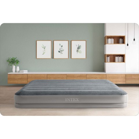 MATERAC DMUCHANY 203X152X30 CM Z WBUDOWANĄ POMPKĄ ELEKTRYCZNĄ INTEX 64114