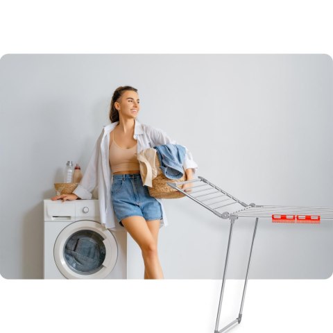 SUSZARKA NA PRANIE STOJĄCA ROZKŁADANA DEBORA STAL NIERDZEWNA 19 MB