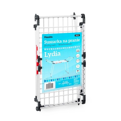 SUSZARKA NA PRANIE STOJĄCA ROZKŁADANA LYDIA 27 MB BIAŁA