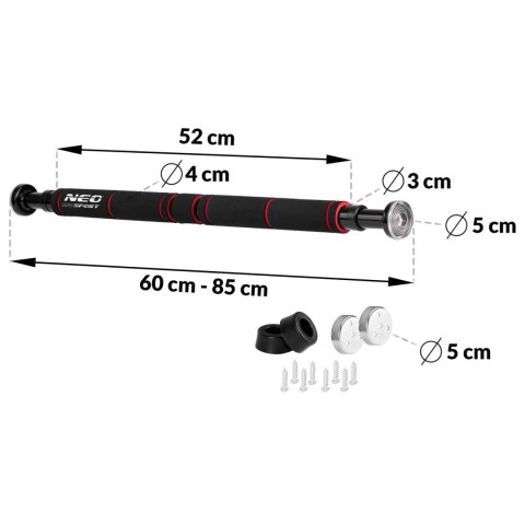 DRĄŻEK DO PODCIĄGANIA ROZPOROWY 60-85 CM NS-311