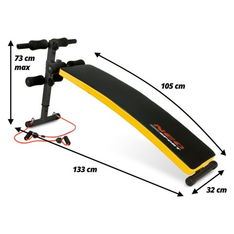 ŁAWECZKA SKOŚNA DO ĆWICZEŃ Z EKSPANDERAMI NEO-SPORT NS-08G
