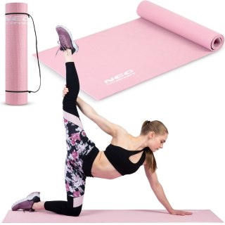 MATA DO ĆWICZEŃ 173 X 61 CM NEO-SPORT - 192101 RÓŻOWA