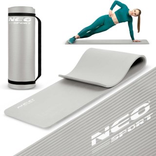 MATA DO ĆWICZEŃ 183 X 60 CM NEO-SPORT - 192200 SZARA