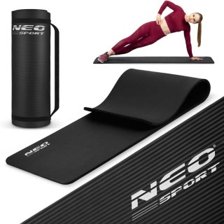 MATA DO ĆWICZEŃ GRUBA 183 X 60 CM NEO-SPORT - 192300 CZARNA