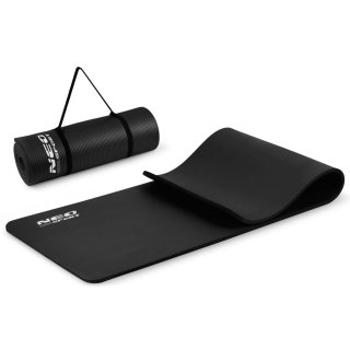 MATA DO ĆWICZEŃ GRUBA 183 X 60 CM NEO-SPORT - 192300 CZARNA