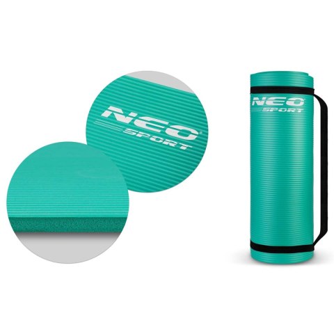 MATA DO ĆWICZEŃ GRUBA 183 X 60 CM NEO-SPORT - 192301 TURKUSOWA