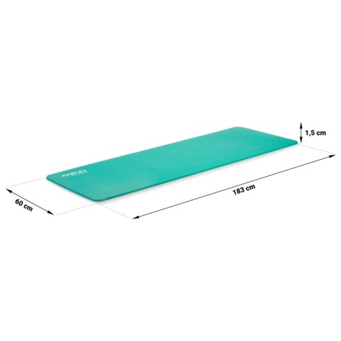 MATA DO ĆWICZEŃ GRUBA 183 X 60 CM NEO-SPORT - 192301 TURKUSOWA