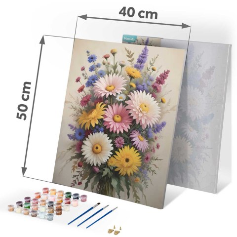 OBRAZ DO MALOWANIA PO NUMERACH 40X50 CM MASSIDO KWIATY