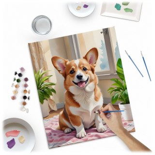OBRAZ DO MALOWANIA PO NUMERACH 40X50 CM MASSIDO PIESEK CORGI