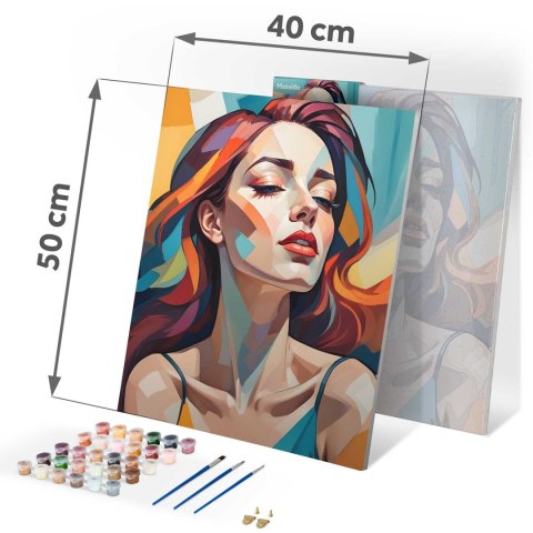 OBRAZ DO MALOWANIA PO NUMERACH 40X50 CM MASSIDO PORTRET KOBIETY
