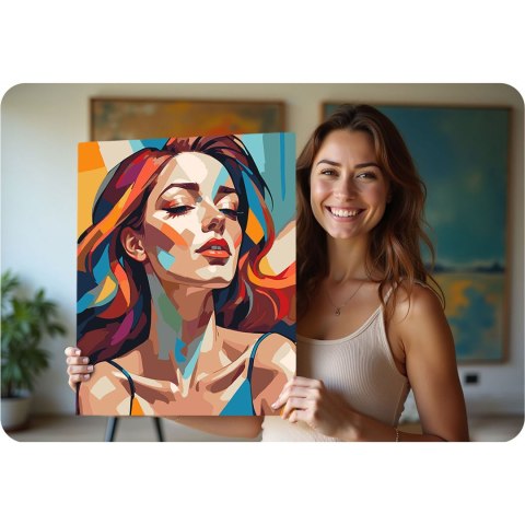 OBRAZ DO MALOWANIA PO NUMERACH 40X50 CM MASSIDO PORTRET KOBIETY