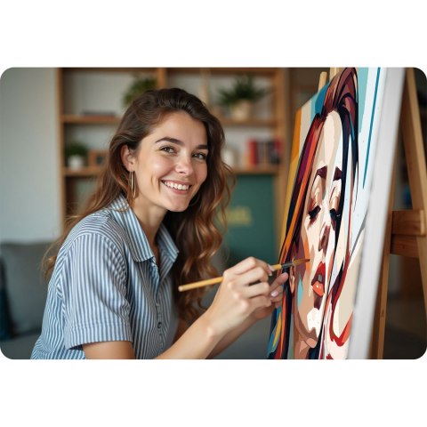 OBRAZ DO MALOWANIA PO NUMERACH 40X50 CM MASSIDO PORTRET KOBIETY