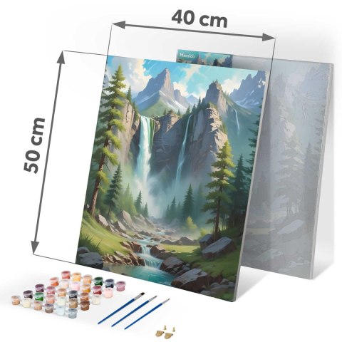 OBRAZ DO MALOWANIA PO NUMERACH 40X50 CM MASSIDO KRAJOBRAZ GÓRSKI