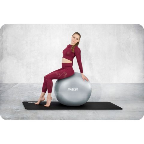 PIŁKA DO ĆWICZEŃ 65 CM NS-951 SREBRNA