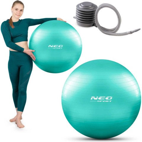 PIŁKA DO ĆWICZEŃ 65 CM NS-951 TURKUSOWA PIŁKA DO ĆWICZEŃ 65 CM NS-951 TURKUSOWA
