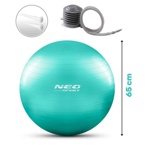 PIŁKA DO ĆWICZEŃ 65 CM NS-951 TURKUSOWA PIŁKA DO ĆWICZEŃ 65 CM NS-951 TURKUSOWA