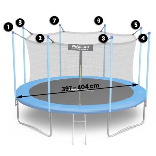 SIATKA WEWNĘTRZNA DO TRAMPOLIN 404CM 13FT NEO-SPORT