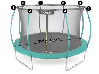 SIATKA WEWNĘTRZNA DO TRAMPOLIN 435 CM 14FT NEO-SPORT