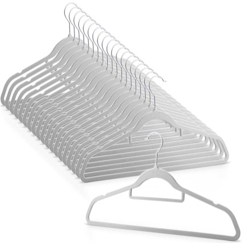 WELUROWE WIESZAKI NA UBRANIA 20SZT MS-859 MASSIDO