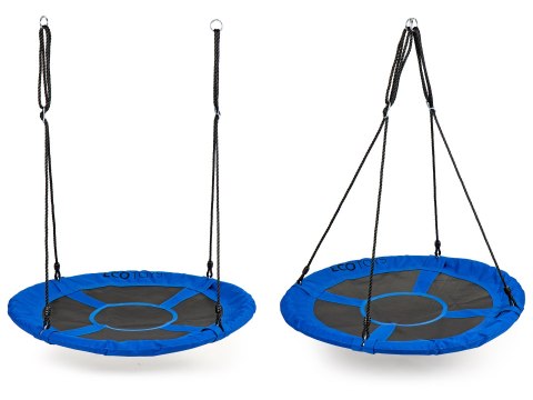 HUŚTAWKA OGRODOWA BOCIANIE GNIAZDO 100CM ECOTOYS NIEBIESKA