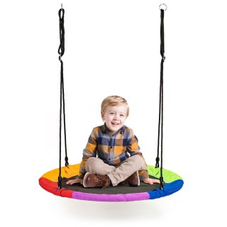 HUŚTAWKA OGRODOWA BOCIANIE GNIAZDO 100CM ECOTOYS WIELOKOLOROWA