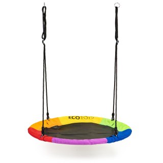 HUŚTAWKA OGRODOWA BOCIANIE GNIAZDO 100CM ECOTOYS WIELOKOLOROWA