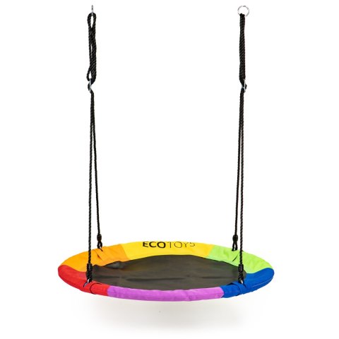 HUŚTAWKA OGRODOWA BOCIANIE GNIAZDO 100CM ECOTOYS WIELOKOLOROWA
