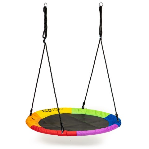 HUŚTAWKA OGRODOWA BOCIANIE GNIAZDO 100CM ECOTOYS WIELOKOLOROWA