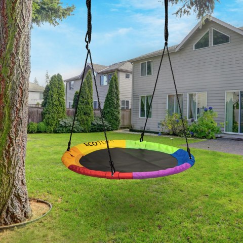 HUŚTAWKA OGRODOWA BOCIANIE GNIAZDO 100CM ECOTOYS WIELOKOLOROWA