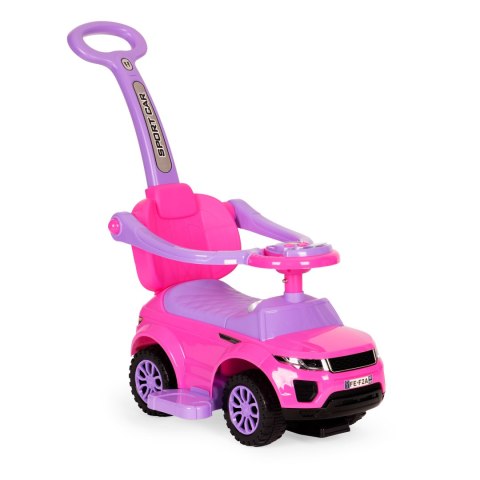 JEŹDZIK CHODZIK PCHACZ 3W1 AUTKO SUPER CAR RÓŻOWY