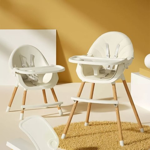 KRZESEŁKO FOTELIK DO KARMIENIA 2W1 BEŻOWE ECOTOYS