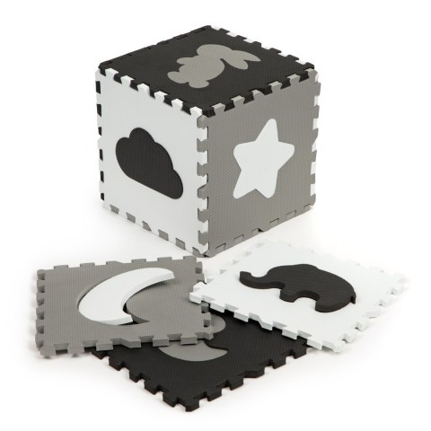 MATA PIANKOWA Z PŁOTKIEM PUZZLE SUCHY BASEN 25EL ECOTOYS