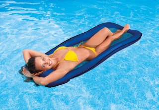 MATERAC PLAŻOWY Z SIATECZKĄ DO PŁYWANIA CHŁODZĄCY NIEBIESKI 58836 INTEX