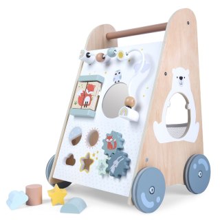 PCHACZ CHODZIK DREWNIANY EDUKACYJNY Z RUCHOMYMI ELEMENTAMI ECOTOYS