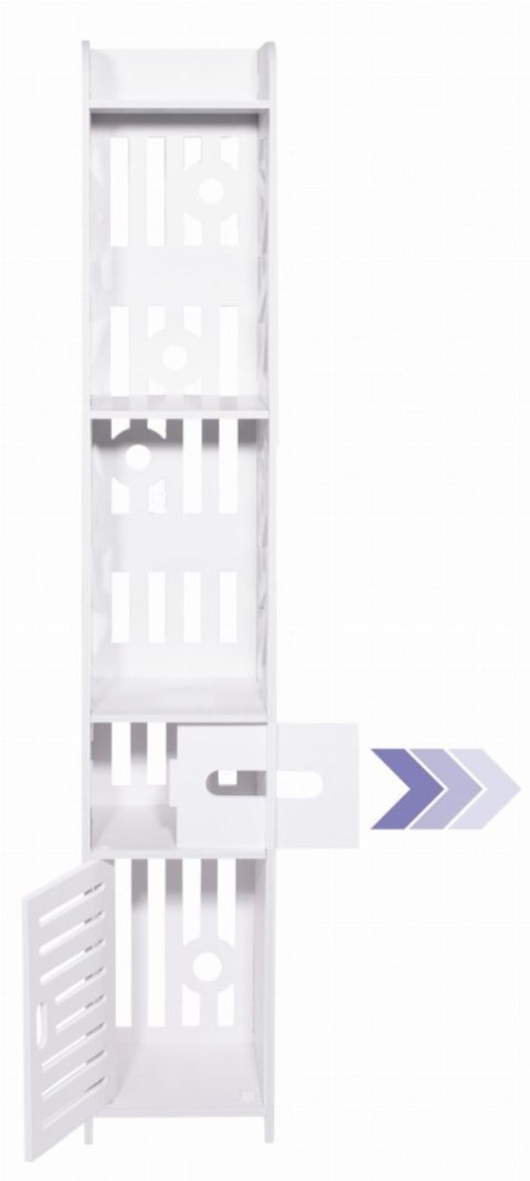 SZAFKA ŁAZIENKOWA REGAŁ SŁUPEK BIAŁY 120CM SZAFKA ŁAZIENKOWA REGAŁ SŁUPEK BIAŁY 120CM