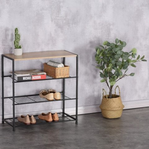 SZAFKA NA BUTY STOJAK REGAŁ PÓŁKA LOFT 3 POZIOMY MODERNHOME SZAFKA NA BUTY STOJAK REGAŁ PÓŁKA LOFT 3 POZIOMY MODERNHOME