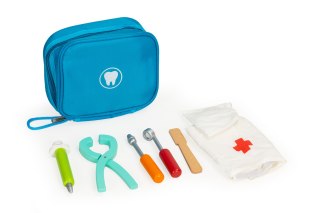 ZESTAW DENTYSTY TORBA Z 7 AKCESORIAMI DLA DZIECI ECOTOYS