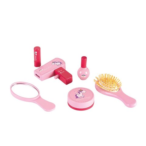 ZESTAW PIĘKNOŚCI KOSMETYCZKA 6 AKCESORIÓW BEAUTY ECOTOYS