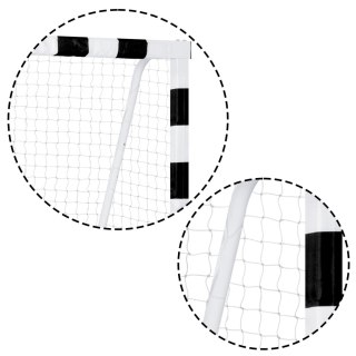 BRAMKA DO PIŁKI NOŻNEJ 300 X 160 X 90 CM NS-460 CZARNO-BIAŁA