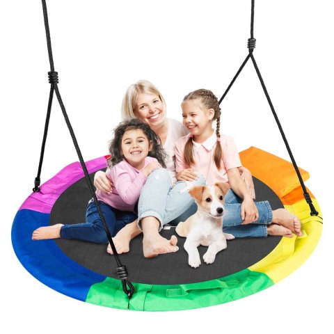 HUŚTAWKA BOCIANIE GNIAZDO SWINGO XXL WIELOKOLOROWA 110 CM