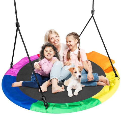 HUŚTAWKA BOCIANIE GNIAZDO SWINGO XXL WIELOKOLOROWA 120 CM