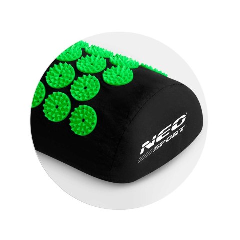 MATA DO AKUPRESURY Z KOLCAMI NEO-SPORT NS-901 CZARNO-ZIELONA