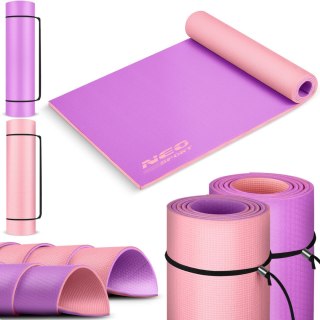 MATA DO ĆWICZEŃ 173 X 61 X 0,6 CM NEO-SPORT - 19203 FIOLETOWO-RÓŻOWA