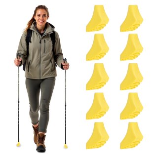 NAKŁADKI DO KIJKÓW NORDIC WALKING NEO-SPORT 10 SZT ŻÓŁTE