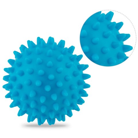 PIŁKA DO MASAŻU I FITNESS 7,5CM NS-957 NIEBIESKA