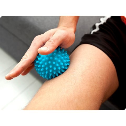 PIŁKA DO MASAŻU I FITNESS 7,5CM NS-957 NIEBIESKA