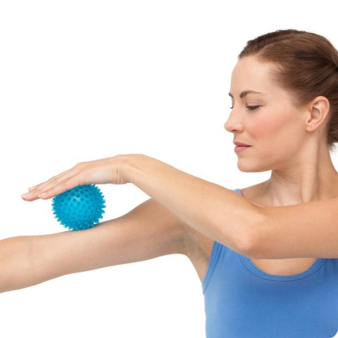 PIŁKA DO MASAŻU I FITNESS 7,5CM NS-957 NIEBIESKA